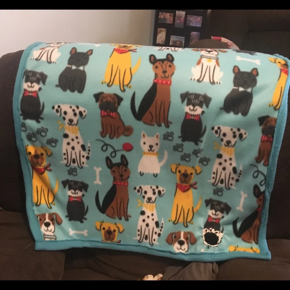 My cozy’s lil pup blanket s